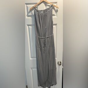CAbi Navy and White Striped Garment